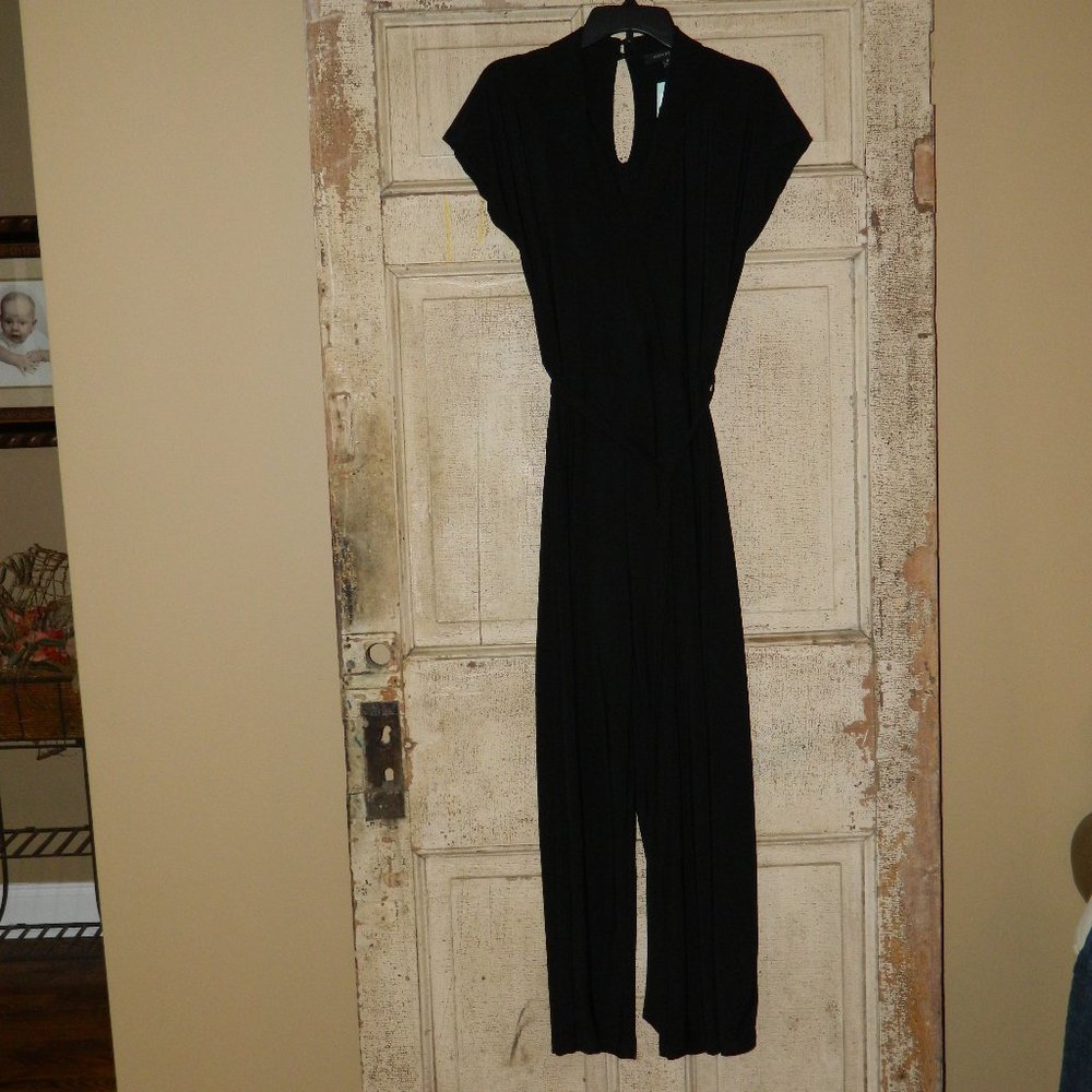 Hailey 23 Stitch Fix Black Colette Collar Jumpsuit Size M (T-38)
